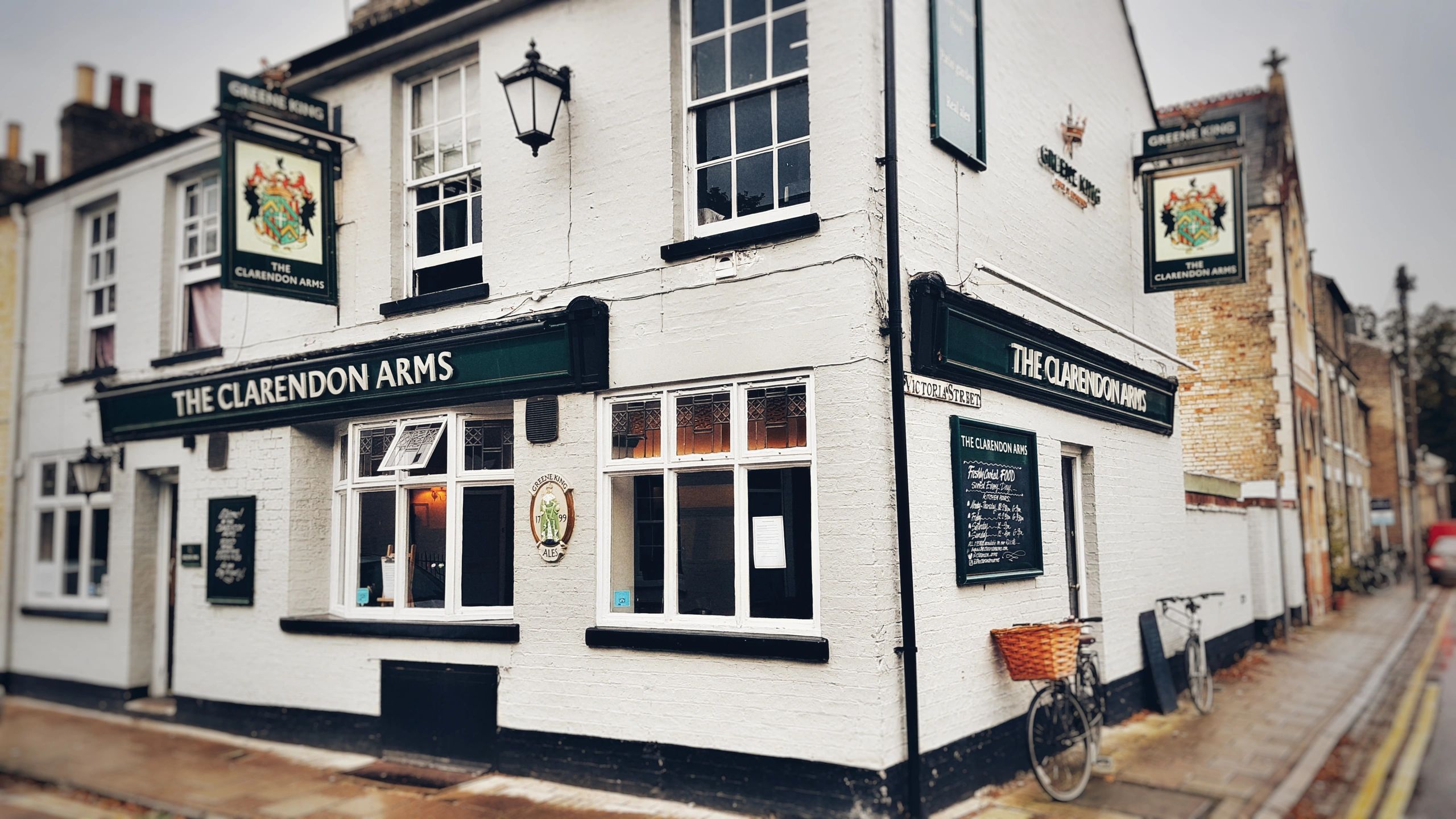 The Clarendon Arms Restaurant, Food